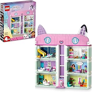 LEGO® Gabby’s Dollhouse 10788-4 Yaş ve Üzeri Çocuklar için Orijinal Detaylarla Dolu 8 Odalı bir Ev İçeren Yaratıcı Oyuncak Yapım Seti (498 Parça)