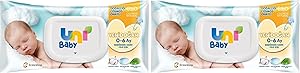 Uni Baby Yenidoğan Islak Mendil 40 Yaprak 2li paket