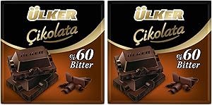 Ülker Bitter%60 Kakao Tablet 70 gr 2li paket