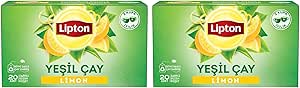 Lipton Berrak Limonlu Bardak Süzen Poşet Yeşil Çay 40’li Paket, 30 g