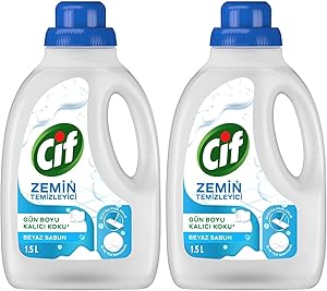 Cif Zemin Temizleyici Beyaz Sabun 1500 ml 2li paket