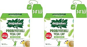 Dogadan Probiyotikli Yeşil Çay Açai Ananas 14Lü 2li paket