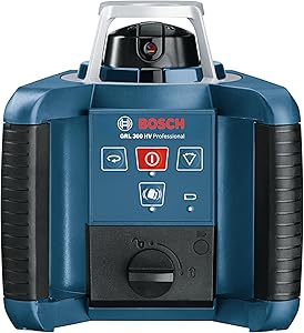 Bosch Professional GRL 300 HV Rotasyon Lazeri (Maksimum Çalışma Alanı: 300m, Taşıma Çantası)