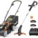 WORX WG927E 40Volt 2.0Ah. Li-ion 34cm Profesyonel Şarjlı Çim Biçme + WG157E.9 20Volt 25cm Misinalı Çim ve Kenar Kesme