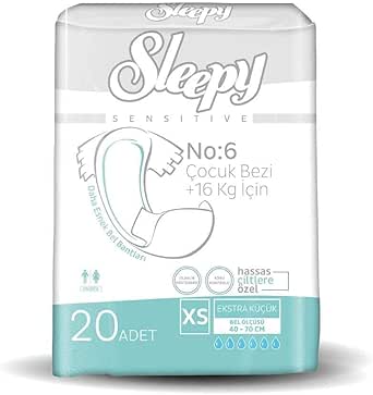 Sleepy XS Ekstra Küçük Bel Bantlı Yetişkin Bezi (1 x 20 Adet)