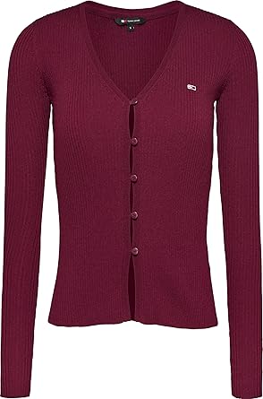 Tommy Hilfiger TJW TECH RIB CARDIGAN Kazak Kadın