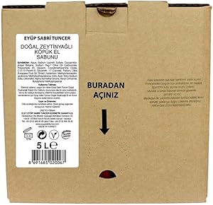 Eyüp Sabri Tuncer Doğal ZeytinYağlı Köpük Sabun 5 Lt Bag In Box Endüstriyel