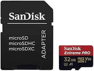 SanDisk 32GB Extreme Pro MicroSDHC Hafıza Kartı, 100 MB/sn’e kadar – SDSQXCG-032G-GN6MA
