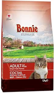 Bonnie-Cat Cocktail Dana Etli Yetişkin Kedi Kuru Maması 1,5 kg