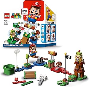 LEGO Super Mario Mario ile Maceraya Başlangıç Seti 71360-6 Yaş ve Üzeri Çocuklar İçin Mario, Bowser Jr. ve Goomba Minifigürleri İçeren Koleksiyonluk Yaratıcı Oyuncak Yapım Seti(231 Parça)