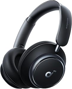 Soundcore by Anker Space Q45 Aktif Gürültü Engelleyici Kulaklık, Gürültüyü%98’e Kadar Azaltır, 50 Saat Kullanım Süresi, Uygulama Kontrolü, LDAC, Net Aramalar, Bluetooth 5.3, Siyah