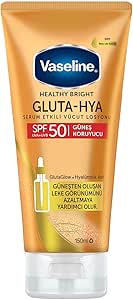 Vaseline Gluta-Hya Serum Etkili Vücut Losyonu, Güneş Koruyucu, 150 Mililitre