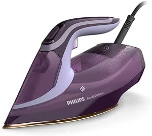 Philips 8000 Serisi Azur Buharlı Ütü – 3000W, OptimalTEMP Teknolojisi, 55g/dk Sürekli Buhar, Sıfır Yanık Riski, 300 ml’lik Su Haznesi (DST8021/30)