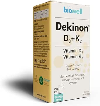 Dekinon Biowell D3+K2 20 Ml Sprey