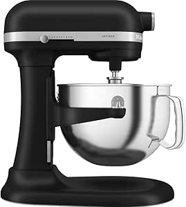 KitchenAid Artisan Kaldırılabilir Kaseli Stand Mikser, Matte Black, 5,6 L
