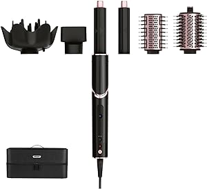 Shark Flexstyle Saç Şekillendirme Sistemi, 5i1 Arada, Saça Zarar Vermez, Isı Kontrollü, 5 Başlıklı, 3 Isı Ve 3 Hava Akışı Ayarı, Ultra Hafif, Taşıma Çantası Hediyeli, Black/Rose Rengi