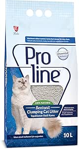 🚨 Proline Kokusuz Bentonit Kedi Kumu 10 L