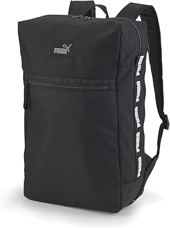 Puma Evo Essentials Box Backpack Unisex Yetişkin Sırt Çantası, PUMA Black, Tek Beden