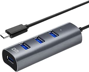 DM CHB010 Type-C to USB 3.0 4 Portlu Alüminyum Hub Çoklayıcı