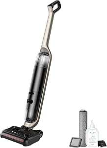 eufy by Anker Clean Mach V1 Ultra, Moplu Buharlı Şarjlı Üçlü Dikey Kablosuz Süpürge, Sulu Ozon ile 99.9% Mikrop Temizleme, Otomatik Kendini Temizler, TÜV Rheinland Sertifikalı, Siyah