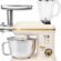 Yui M200 Multi-fonksiyonel 3’ü Bir Arada Stand Mikser Kıyma Setli Ve Blender Özellikli Krem-Gold