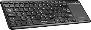 Everest EKW-155 Siyah ToucPad Mouse US Layout + Kablosuz Klavye