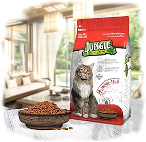 Jungle Kuzulu Yetişkin Kedi Maması, 500 g