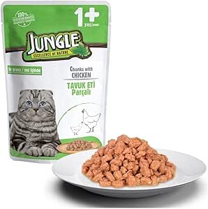 Jungle Pouch Tavuklu Jelli Kedi Yaş Maması 100 g
