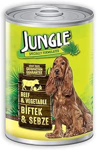 Jungle Biftekli-Sebzeli Köpek Konservesi, 415 g