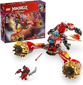 LEGO NINJAGO Kai’nin Robot Fırtına Aracı 71830-7 Yaş ve Üzeri Çocuklar için Yaratıcı Oyuncak Yapım Seti, Doğum Günü Hediyesi (333 Parça)