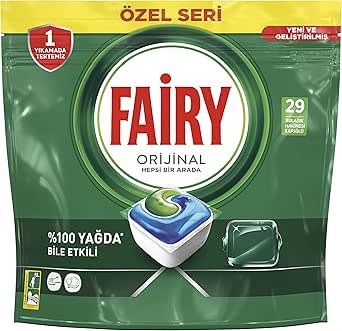 Fairy Hepsi Bir Arada Bulaşık Makinesi Deterjanı Kapsülü/Tableti 29 Yıkama Özel Seri