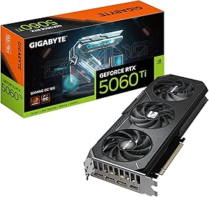 GIGABYTE GeForce RTX™ 5060 Ti GAMING OC 16G 3 Fanlı WINDFORCE Soğutmalı RGB Gaming Ekran Kartı – GV-N506TGAMING OC-16GD
