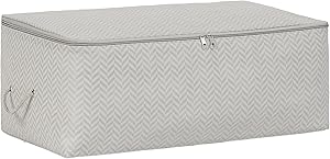 Ocean Home Textile Orta Boy Gri Balıksırtı Hurç 52 x 28 x 21 cm