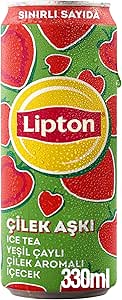 Lipton Ice Tea Çilek Aşkı Soğuk Çay Kutu 330 ml x 12 Adet