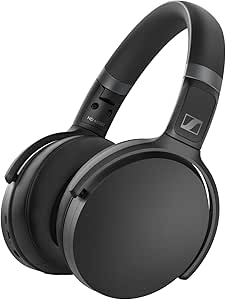 Sennheiser HD 450BT Kablosuz Bluetooth ANC Kulak Üstü Kulaklık, 30 Saat Çalma, Hızlı Şarj Özelliği, Siyah
