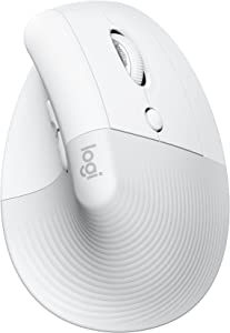 Logitech Lift Kablosuz Ergonomik Dikey Mouse, 57° Dikey Açı, 4000 DPI, Sessiz, Küçük ve Orta Eller İçin, Bluetooth, Logi Bolt USB Alıcı, 24 Ay Pil Ömrü, Beyaz