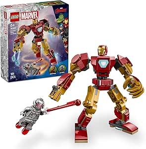 LEGO | Marvel Iron Man Robotu, Ultron’a Karşı 76307-6 Yaş ve Üzeri Süper Kahraman Sevenler için Yaratıcı Oyuncak Yapım Seti, Doğum Günü Hediyesi (101 Parça)