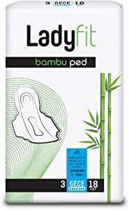 Ladyfit Bambu Gece 18’li Vegan Ped