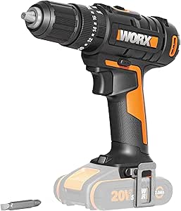 WORX WX370.9 20Volt Profesyonel Şarjlı Darbeli Matkap (Akü Dahil Değildir)