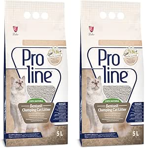 Proline Vanilya Kokulu Topaklanan Kedi Kumu 5 Lt x 2 Adet