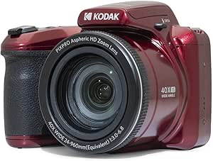 Kodak Astro Zoom AZ405/40x Yakınlaştırma Dijital Fotoğraf Makinesi-Kırmızı