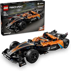 LEGO Technic NEOM McLaren Formula E Yarış Arabası 42169-9 Yaş ve Üzeri Çocuklar için Koleksiyonluk Yaratıcı Yarış Arabası Model Yapım Seti, Doğum Günü Hediyesi Fikri (452 Parça)