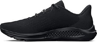 Under Armour Kadın Charged Pursuit 3 Büyük Logo Koşu Ayakkabısı, (004) Siyah/Ufuk Mavi/Beyaz, 6.5
