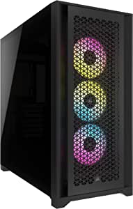 CORSAIR CC-9011242-WW iCUE 5000D RGB AIRFLOW 3xAF120 Mid-Tower Siyah Gaming Kasa
