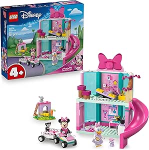 LEGO ǀ Disney Classic Minnie’nin Evcil Hayvan Oteli Mickey’nin Kulüp Evi 43274-4 Yaş ve Üzeri Çocuklar için Otel İçeren Yaratıcı Oyuncak Yapım Seti, Özel Gün Hediye Fikri (161 Parça)