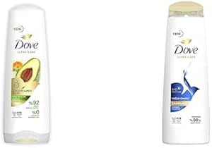 Dove Ultra Care Saç Bakım Kremi Dökülme Karşıtı Bakım Avokado Özü 350 ml ve Dove Ultra Care Saç Bakım Şampuanı Yoğun Onarıcı Yıpranmış Saçlar İçin 400 ml