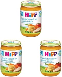 Hipp Organik Sebzeli Ve Tavuklu Erişte 220 Gr 1 Paket(1 X 220 G) 3lü paket