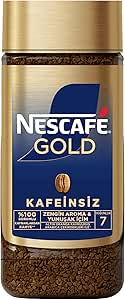 NESCAFÉ Gold Kafeinsiz Çözünebilir Kahve Cam, 100 g