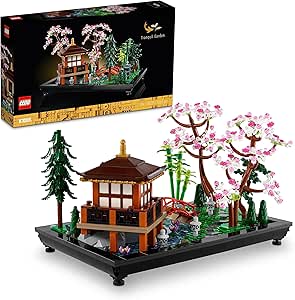 LEGO Icons Huzurlu Bahçe 10315 – Yetişkinler İçin Dekoratif, Koleksiyonluk ve Sergilenebilir Çiçek Modeli Yapım Seti (1363 Parça)