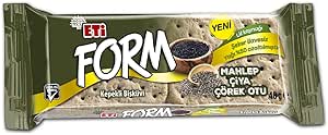 Eti Form Mahlepli Çiyalı ve Çörek Otlu Kepekli Bisküvi 40 g
